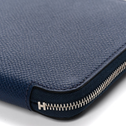 Hermes Epsom Silk'In Wallet Bleu Saphir 9 of 10