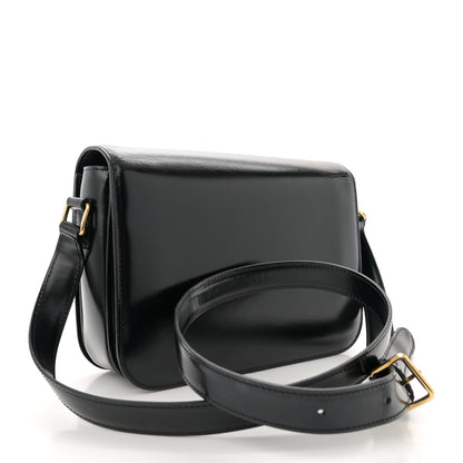 Celine Shiny Calfskin Medium Triomphe Black 3 of 11