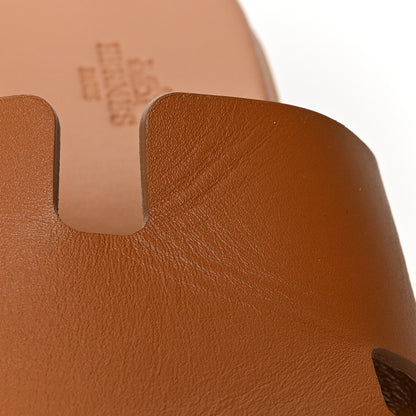 Hermes Calfskin Suede Eze 30 Sandals 38 Naturel 9 of 9