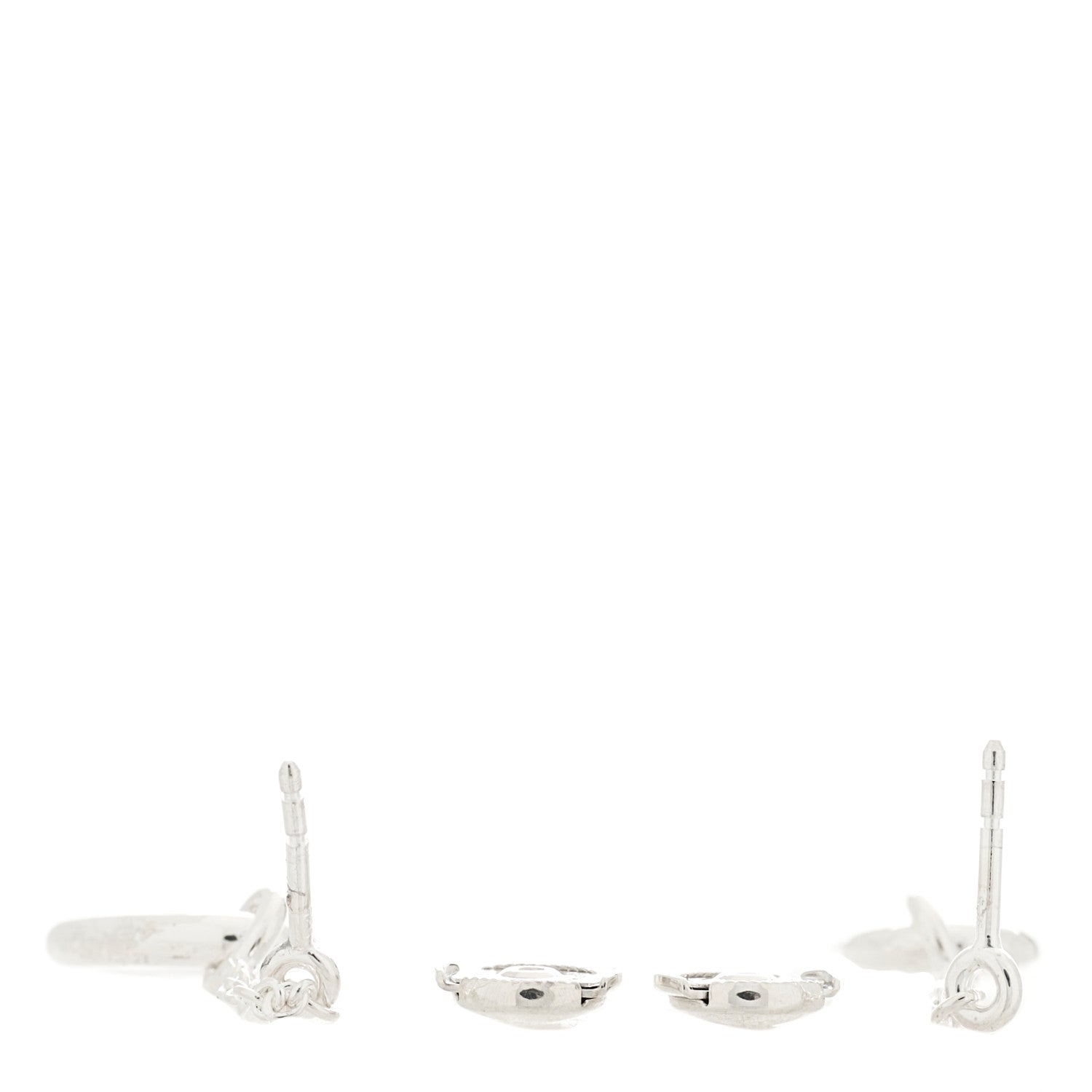 Hermes Sterling Silver Farandole Drop Earrings 4 of 5