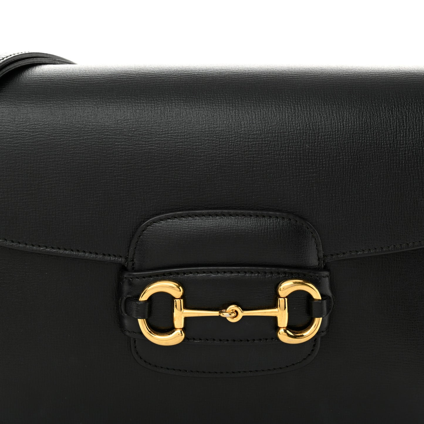 Azalea Calfskin Horsebit 1955 Shoulder Bag Black