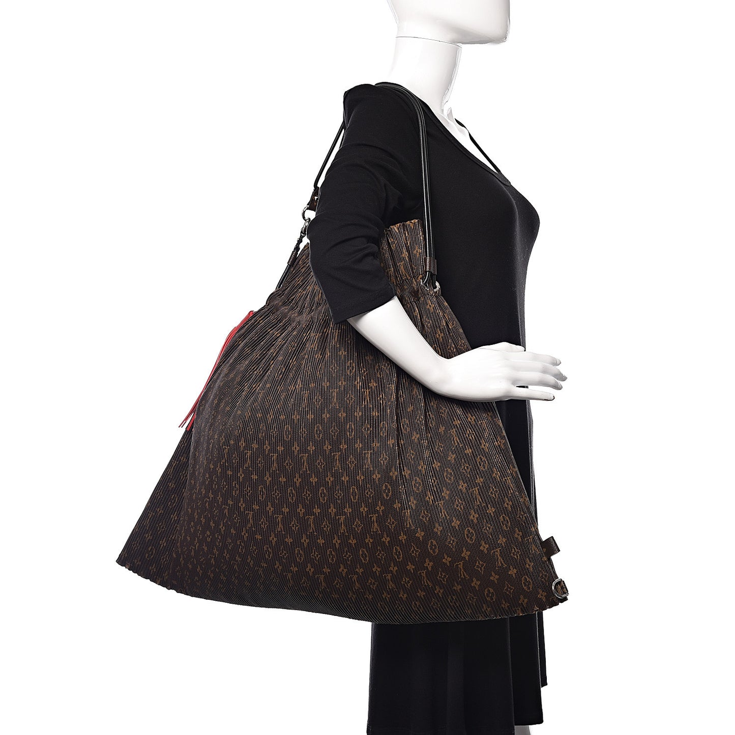 Monogram Canvas Pleated Explorer GM