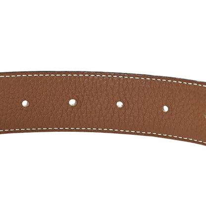 Hermes Swift Togo 32mm H Belt 90 36 Black Gold 4 of 10