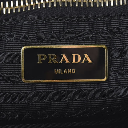 Prada Tessuto Nylon Saffiano Shopping Tote Black 8 of 9