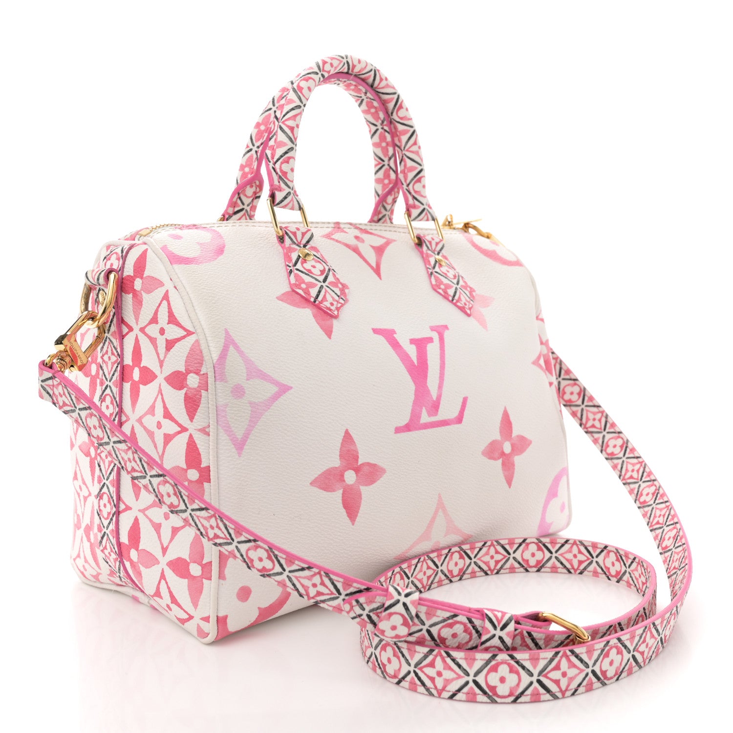 Louis Vuitton Monogram Giant By The Pool 2.0 Speedy Bandouliere 25 Rose 3 of 11