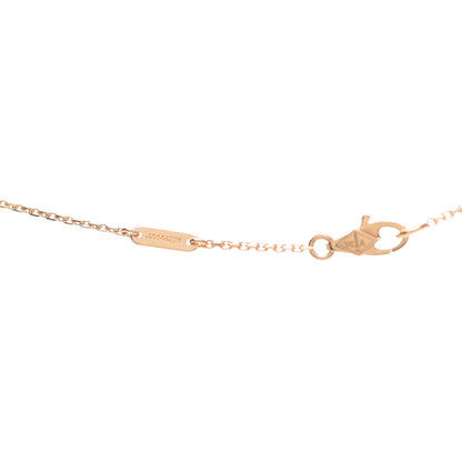 Van Cleef & Arpels 18K Rose Gold Carnelian Sweet Alhambra Pendant Necklace 6 of 7