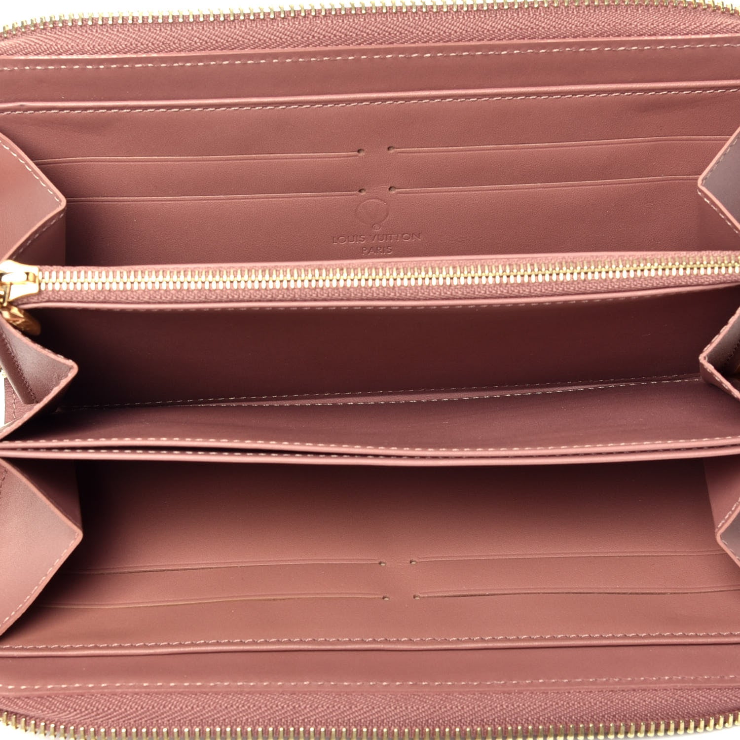 Louis Vuitton Vernis Zippy Wallet Rose Velours 5 of 7