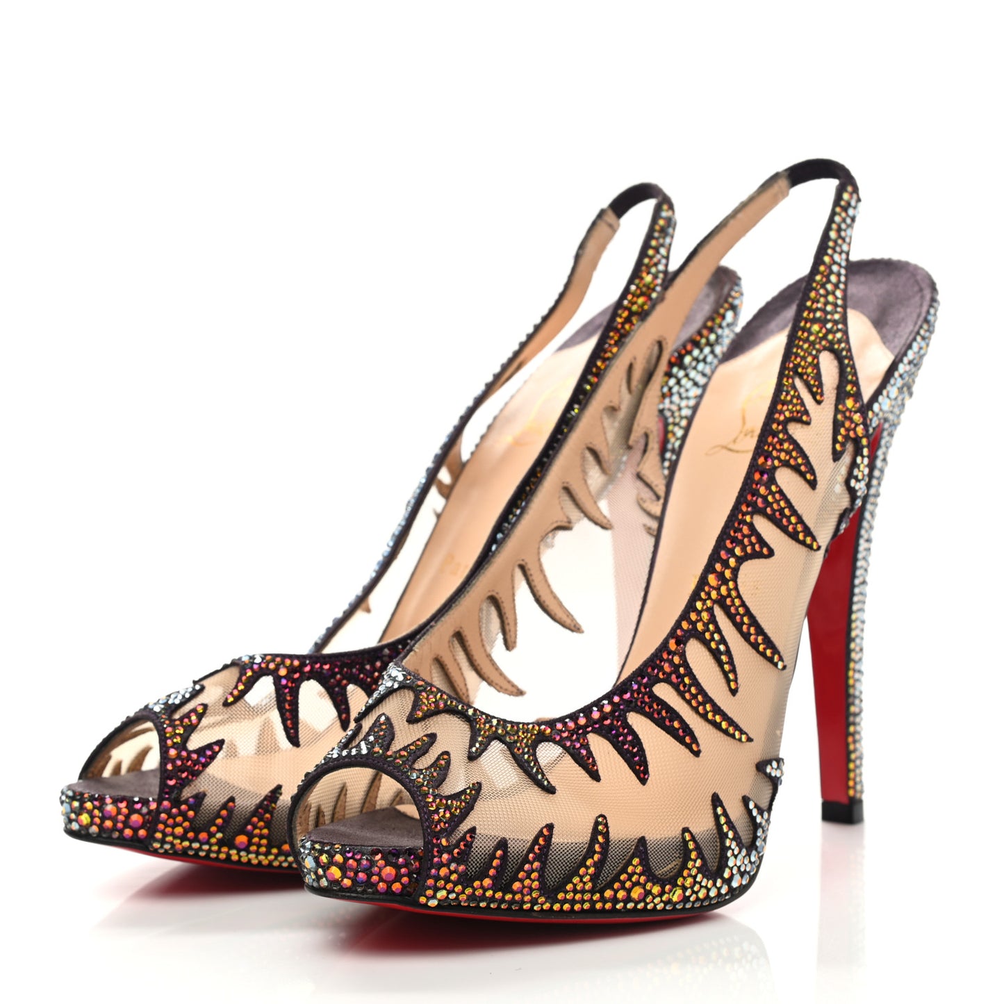 Crystal Mesh Marlena 140 Pumps 40.5 Multicolor