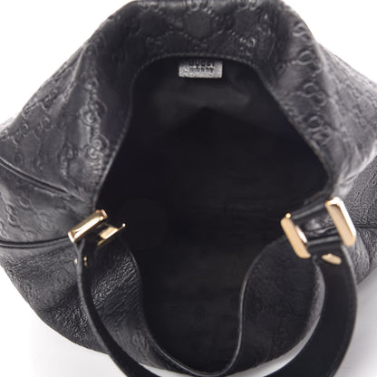 Gucci Guccissima Large New Ladies Web Hobo Black 7 of 11