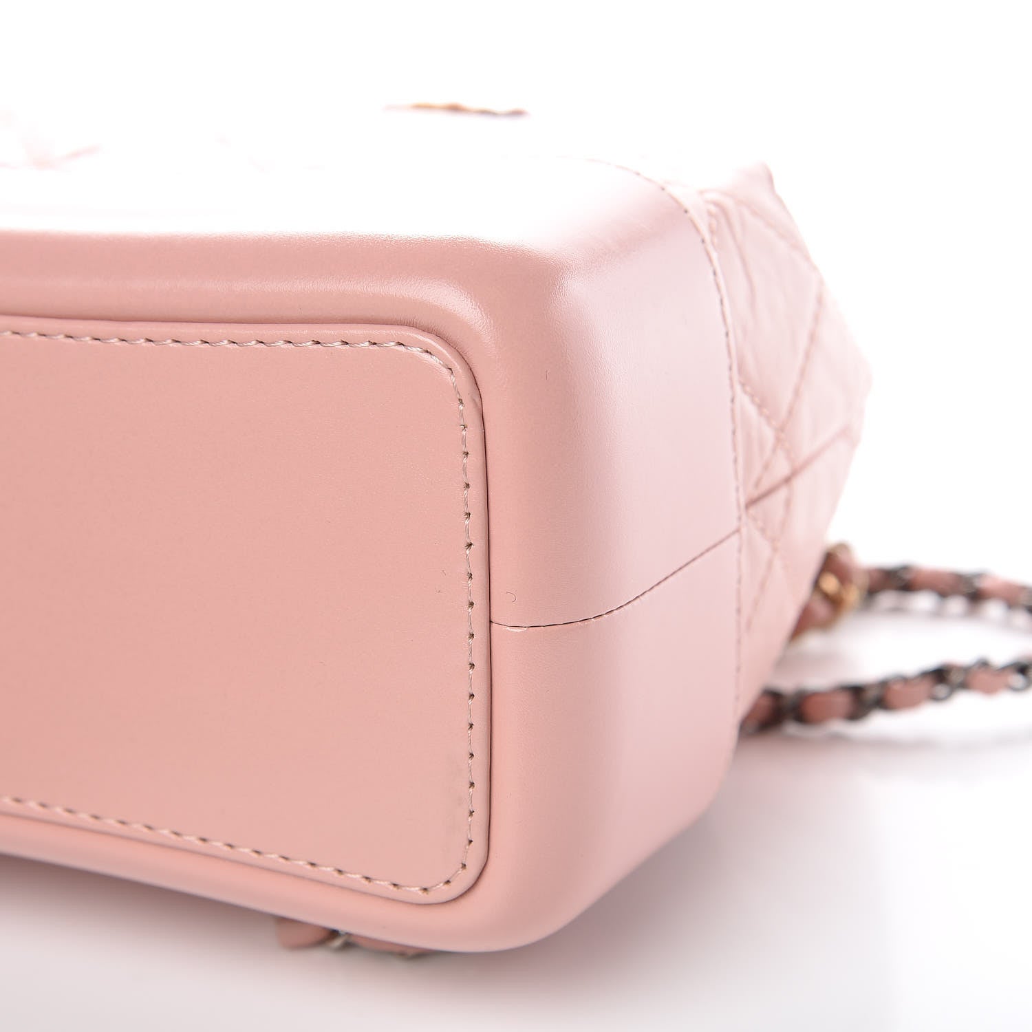 Chanel Aged Calfskin Quilted Small Gabrielle Backpack Pink 10 of 11