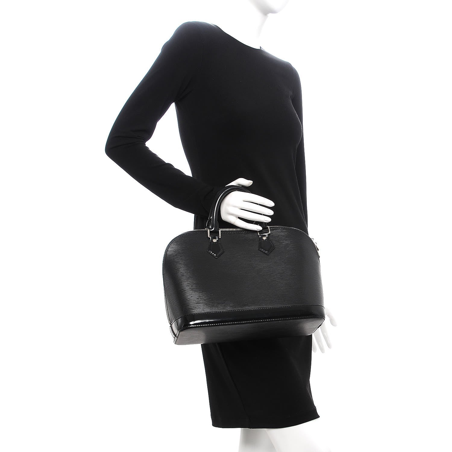Louis Vuitton Epi Alma PM Black 2 of 11