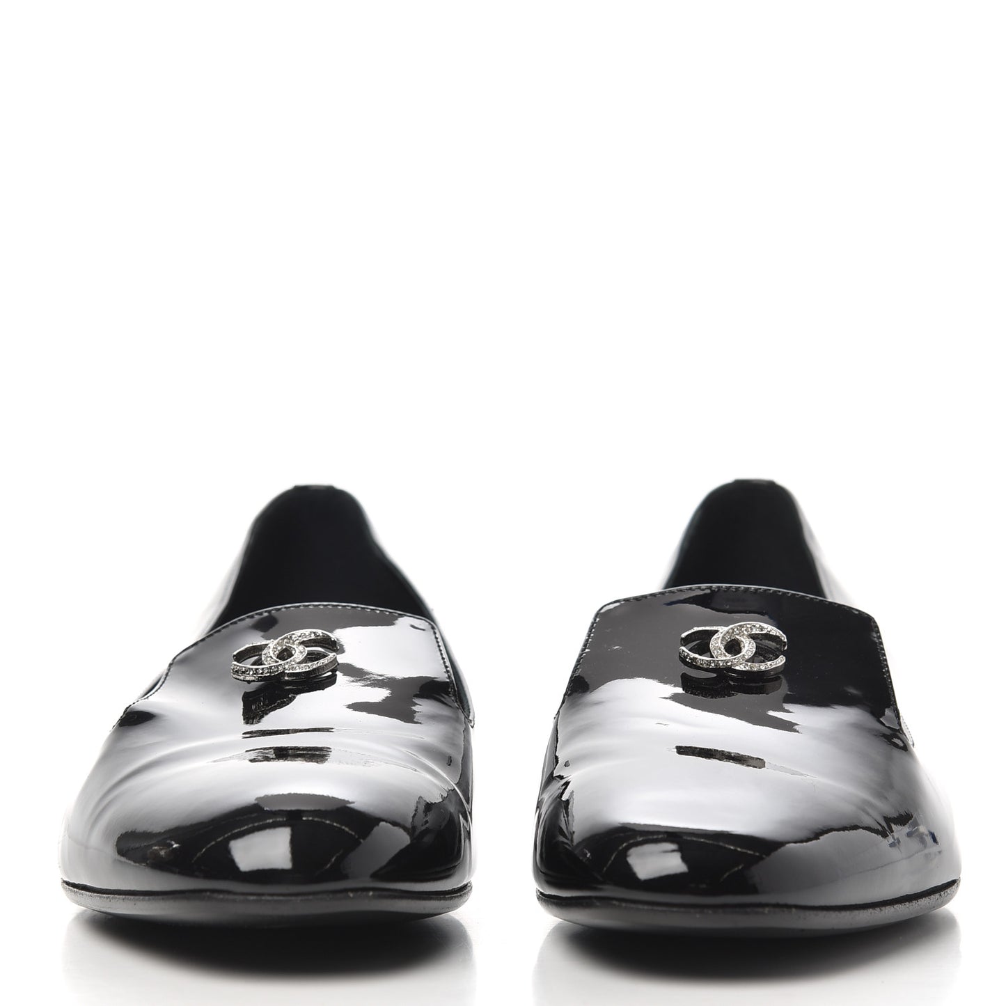 Patent CC Mocassin Loafers 38 Black