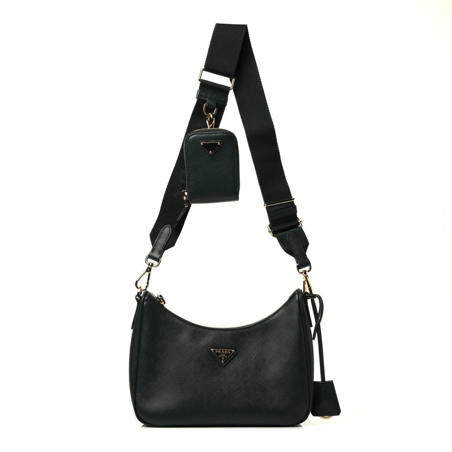 Saffiano Lux Re-Edition 2005 Shoulder Bag Smeraldo