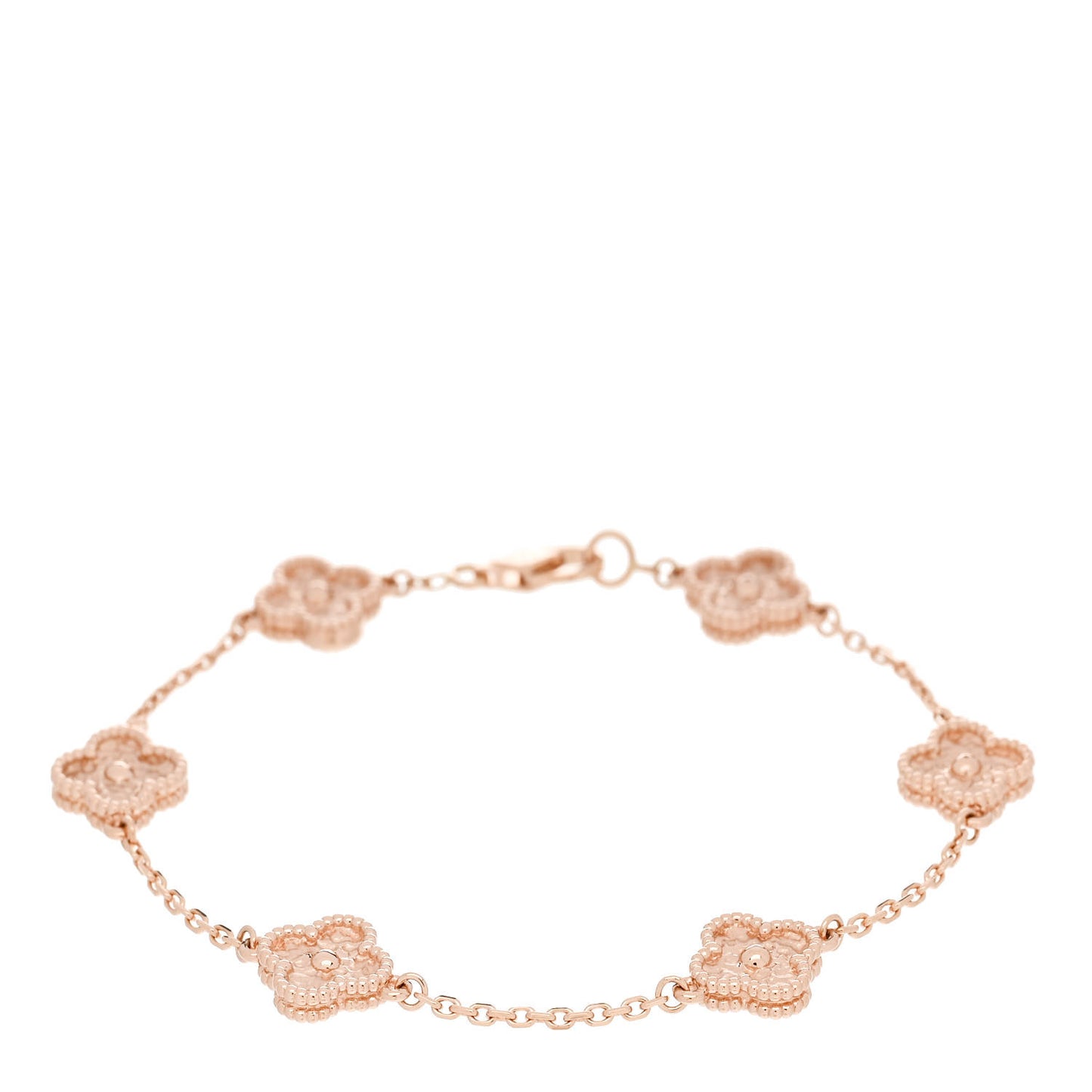 18K Rose Gold 6 Motifs Sweet Alhambra Bracelet
