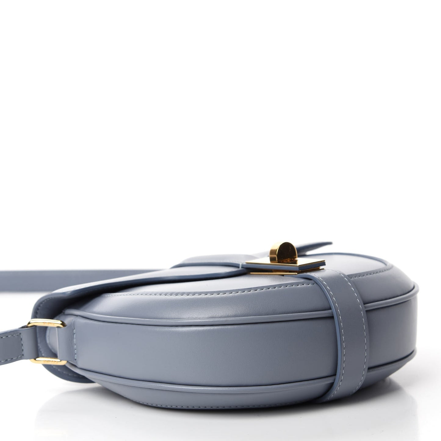 Natural Calfskin Besace Small 16 Arctic Blue