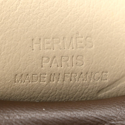 Hermes Milo Lambskin Grigri Rodeo Pegase Horse Bag Charm PM Chocolat Craie 3 of 6