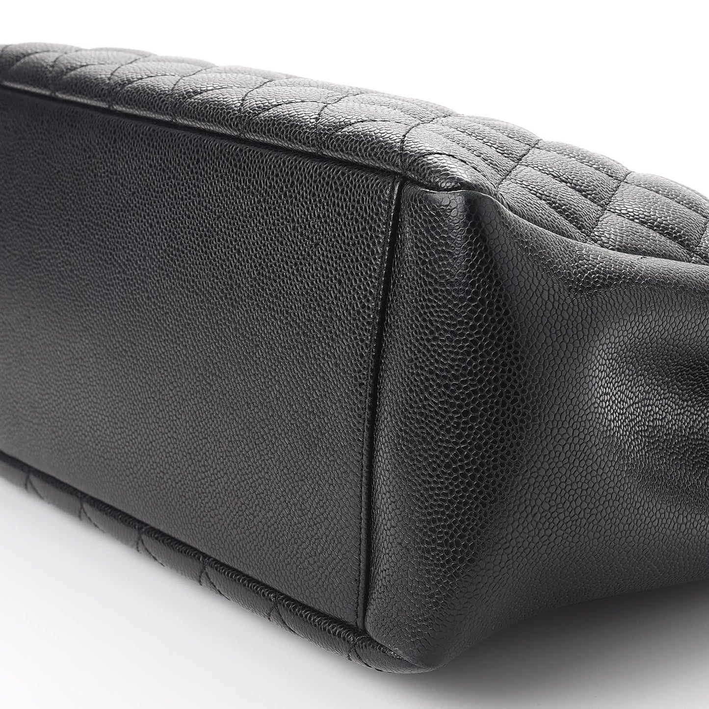 Caviar Quilted Grand Shopping Tote GST Black