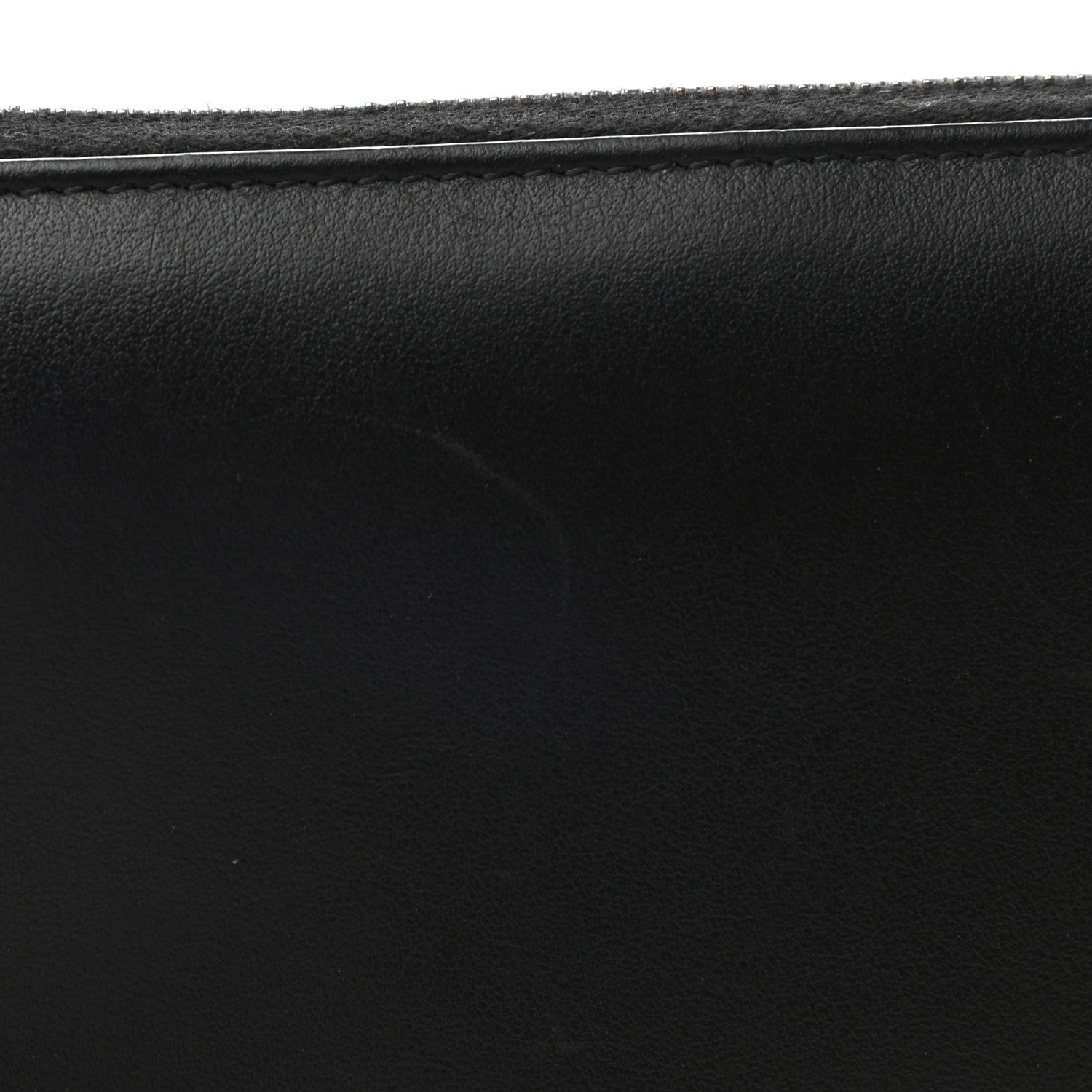 Fendi Vitello Century Opaco Mini Bug Eyes Zip Around Wallet Black 7 of 7
