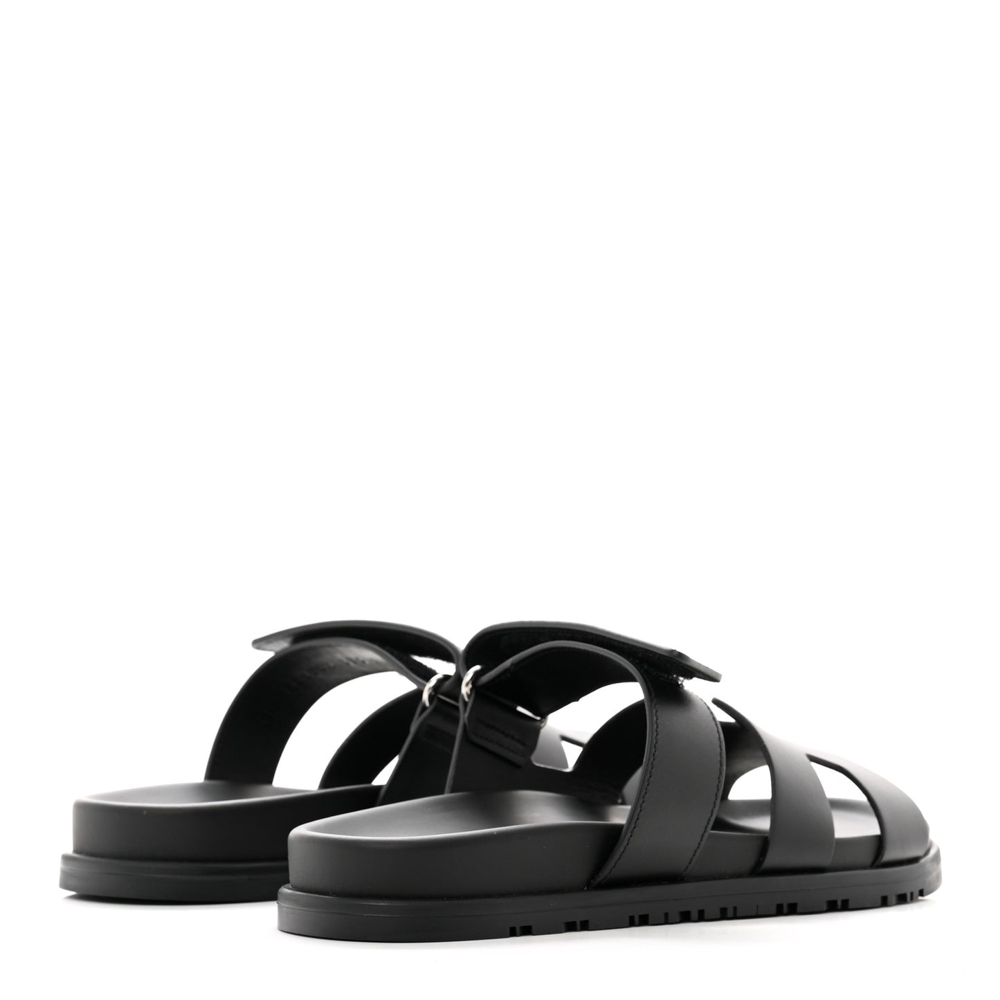 Calfskin Womens Chypre Sandals 37.5 Black