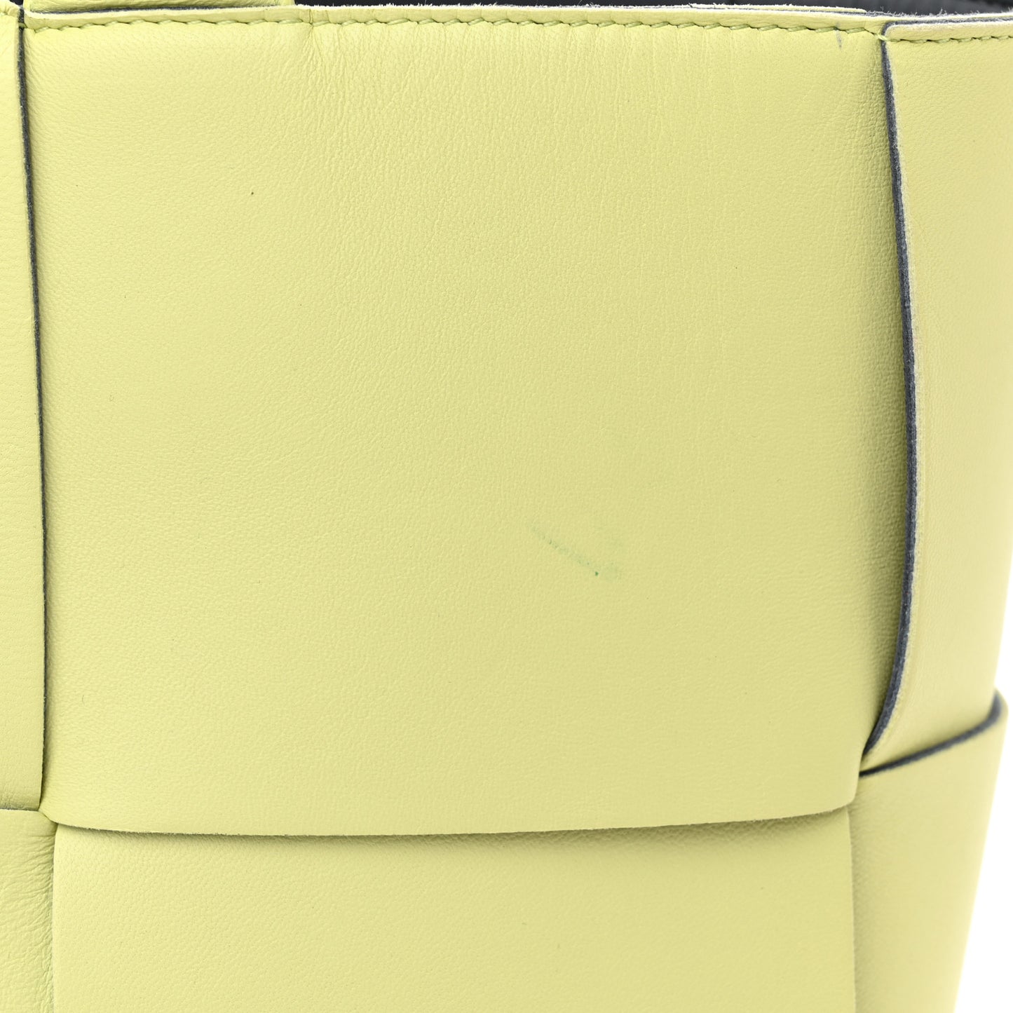 Nappa Maxi Intrecciato Small Arco Tote Lemon