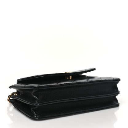 Chanel Lambskin Quilted Phone Holder Flap Black 4 of 10