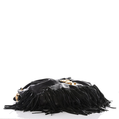 Miu Miu Nappa Fringe Hobo Black 3 of 19