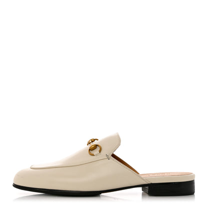 Gucci Malaga Kid Womens Princetown Slippers 37.5 Mystic White 1 of 11