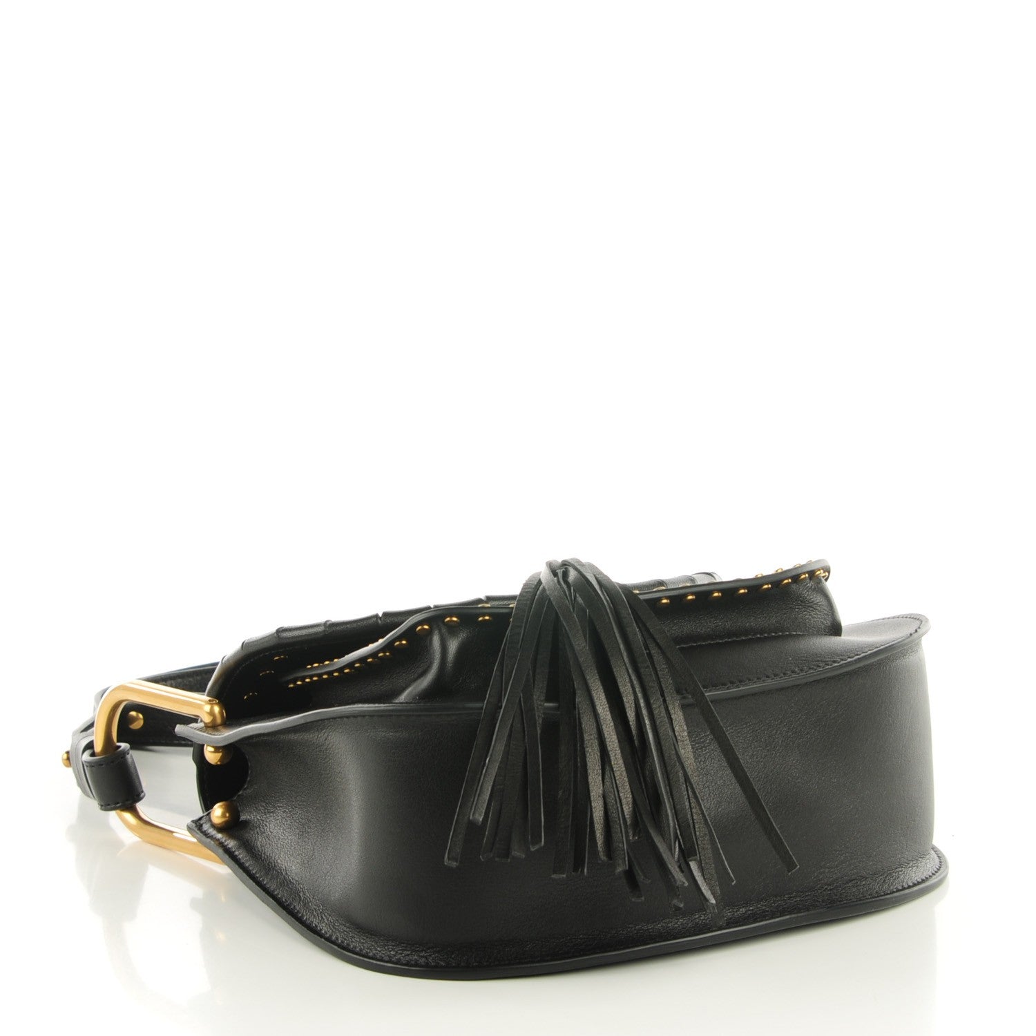 Chloe Calfskin Studded Small Hudson Shoulder Bag Black 4 of 8