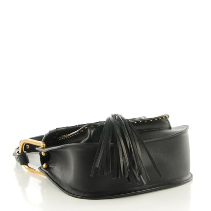 Chloe Calfskin Studded Small Hudson Shoulder Bag Black 4 of 8