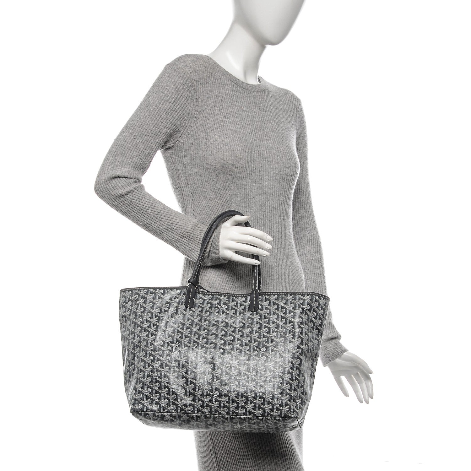 Goyard Goyardine Saint Louis PM Grey 2 of 9