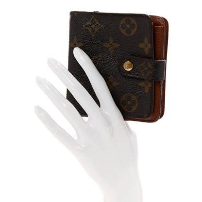 Louis Vuitton Monogram Compact Zippe Zipped Wallet 2 of 12