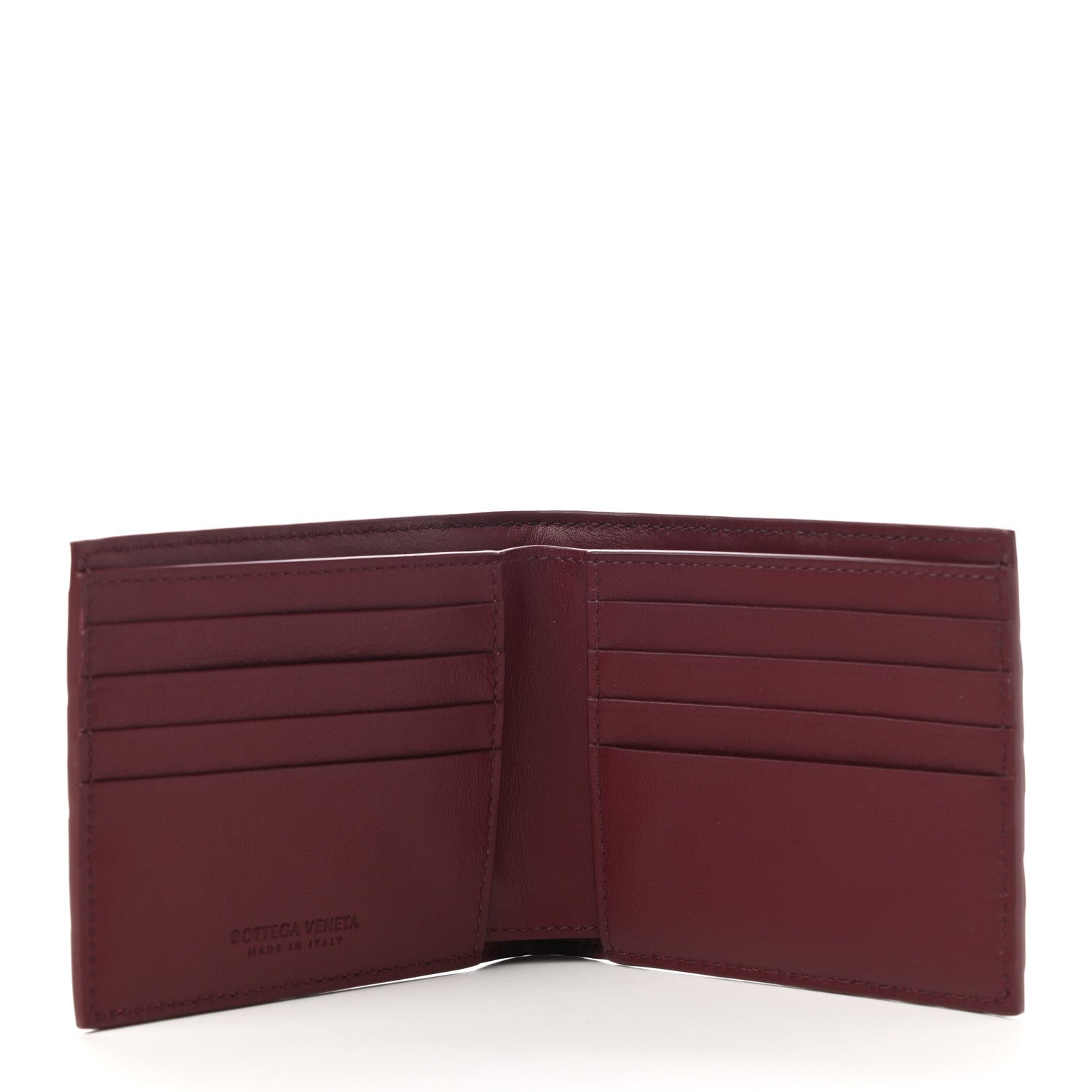 Bottega Veneta Nappa Maxi Intrecciato Bi-Fold Wallet Barolo 5 of 7