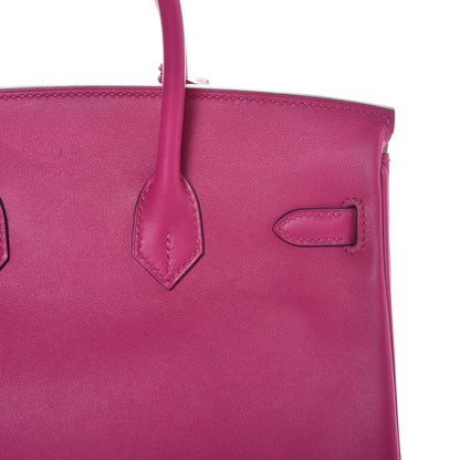 Hermes Swift Birkin 25 Rose Pourpre 12 of 35