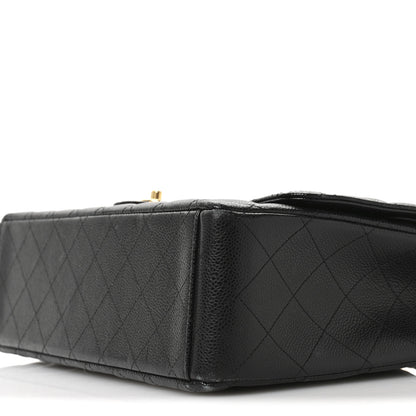 Chanel Caviar Quilted Maxi Double Flap Black 10 of 12