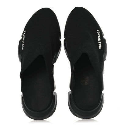 Balenciaga Neoprene Knit Womens Speed Sneakers Mules 38 Black 2 of 11