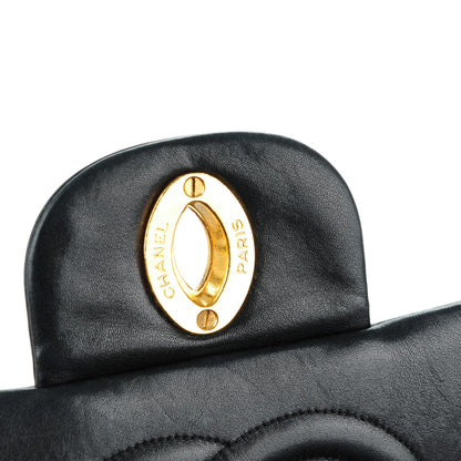 Chanel Lambskin Quilted XL Jumbo Single Flap Black 5 of 9