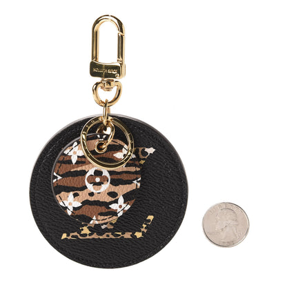 Louis Vuitton Monogram Giant Jungle Bag Charm Key Holder Black 3 of 6