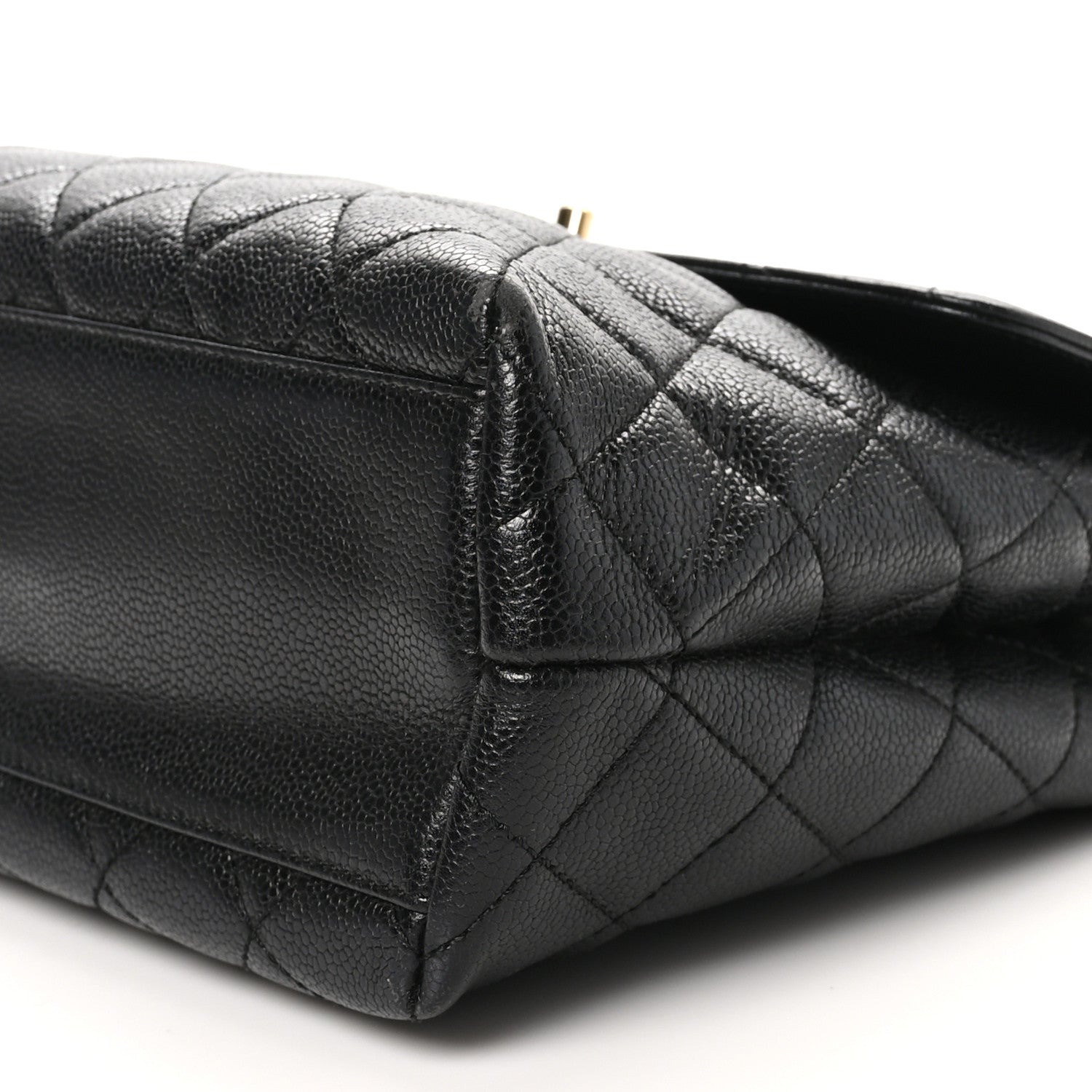 Chanel Caviar Quilted Jumbo Kelly Flap Black 9 of 11
