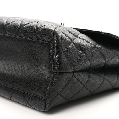 Chanel Caviar Quilted Jumbo Kelly Flap Black 9 of 11