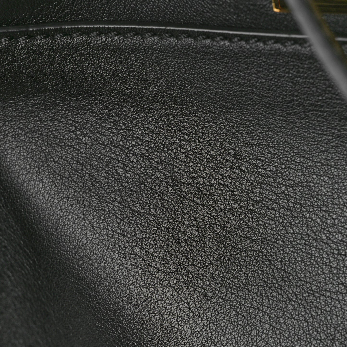 Vitello Seta Lace Up Medium Peekaboo Iconic Satchel Black