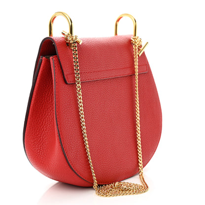 Chloe Goatskin Drew Shoulder Bag Red 3 of 10