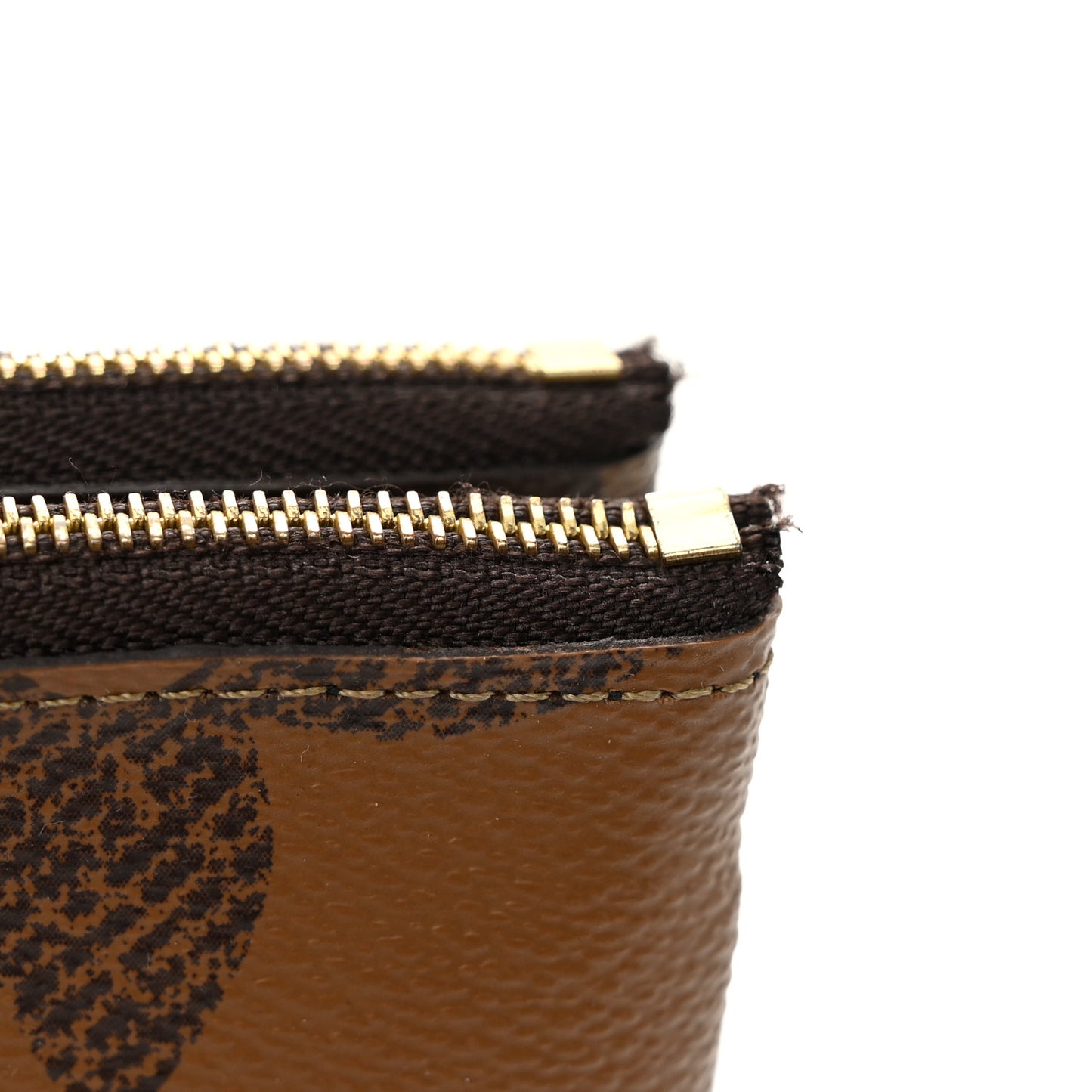 Reverse Monogram Giant Double Zip Pochette