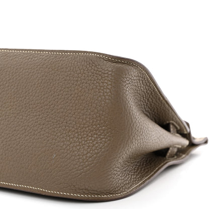 Hermes Taurillon Clemence Jypsiere 28 Etoupe 10 of 12