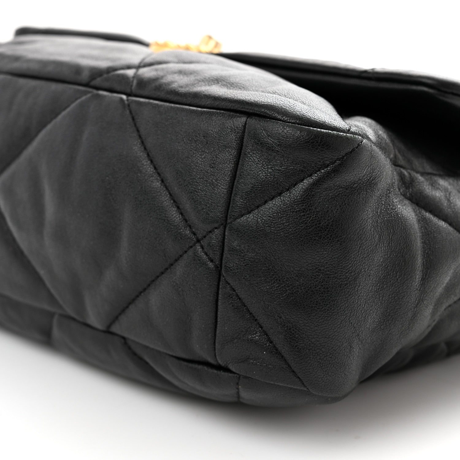 Chanel Lambskin Quilted Large Chanel 19 Flap Black 10 of 10