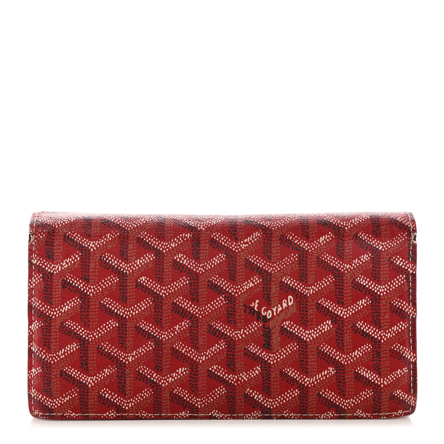 Goyard Goyardine Long Bi-Fold Wallet Red 1 of 8