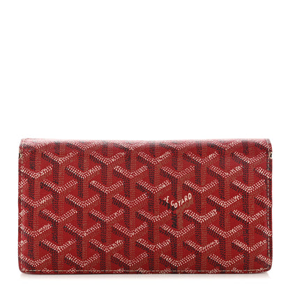 Goyard Goyardine Long Bi-Fold Wallet Red 1 of 8
