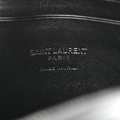 Saint Laurent Grain De Poudre Matelasse Monogram Mini Lou Camera Bag Black 6 of 8
