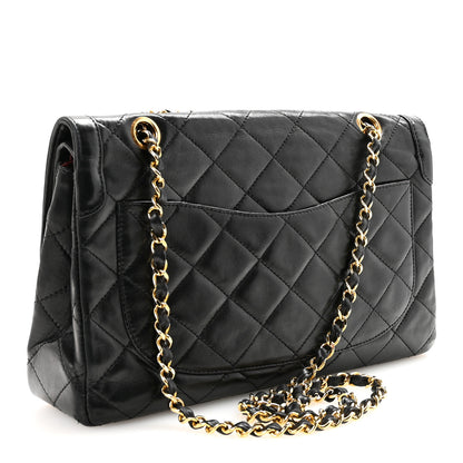 Chanel Lambskin Quilted Medium Double Flap Bag Black 3 of 10