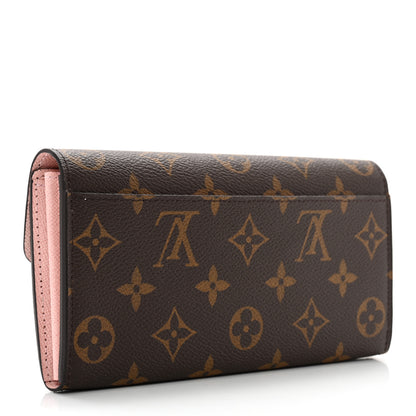 Louis Vuitton Monogram Sarah Wallet NM Rose Ballerine 3 of 11