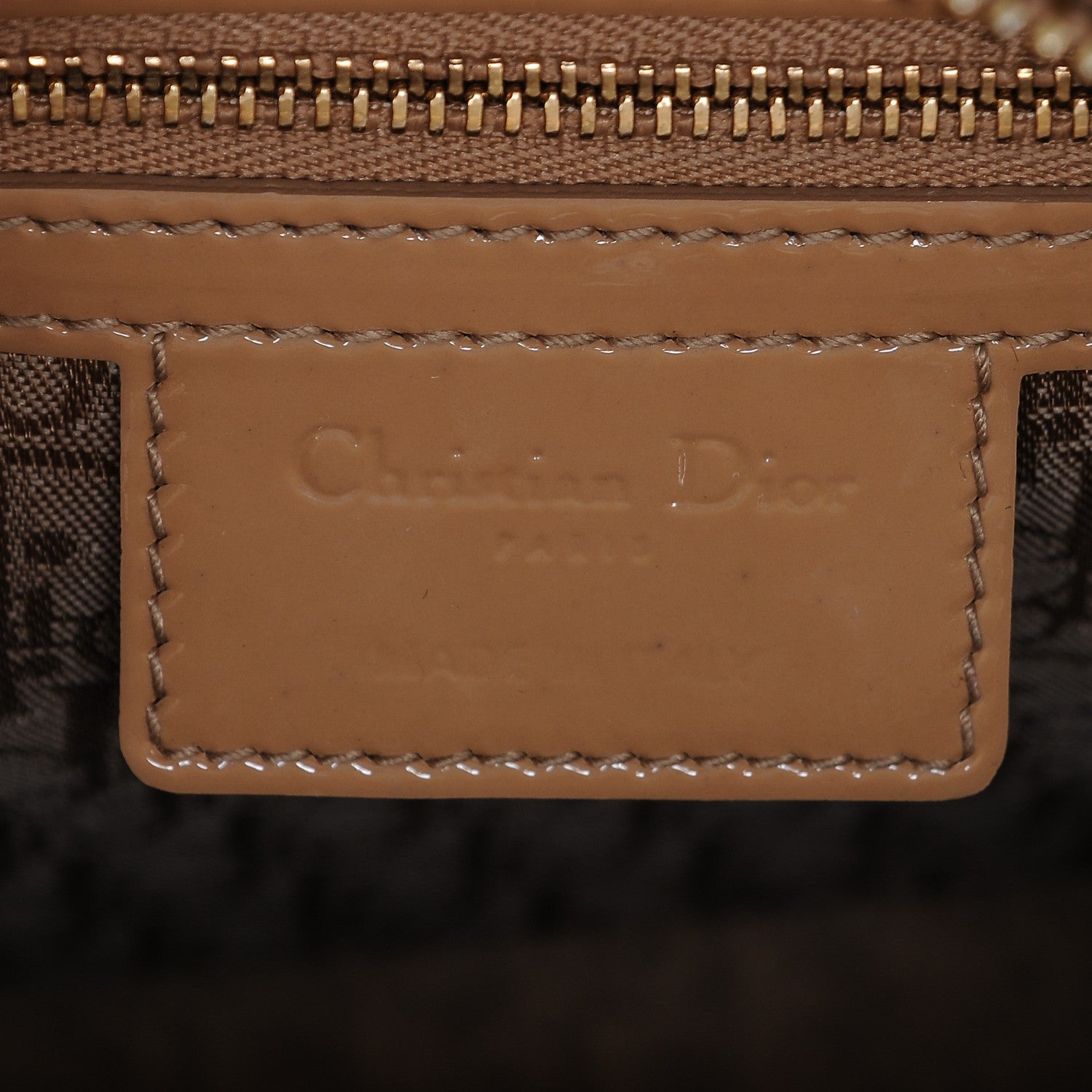 Christian Dior Patent Cannage Medium Lady Dior Beige 6 of 6